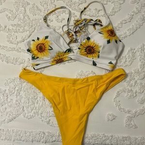 Zaful sunflower Bikini.
